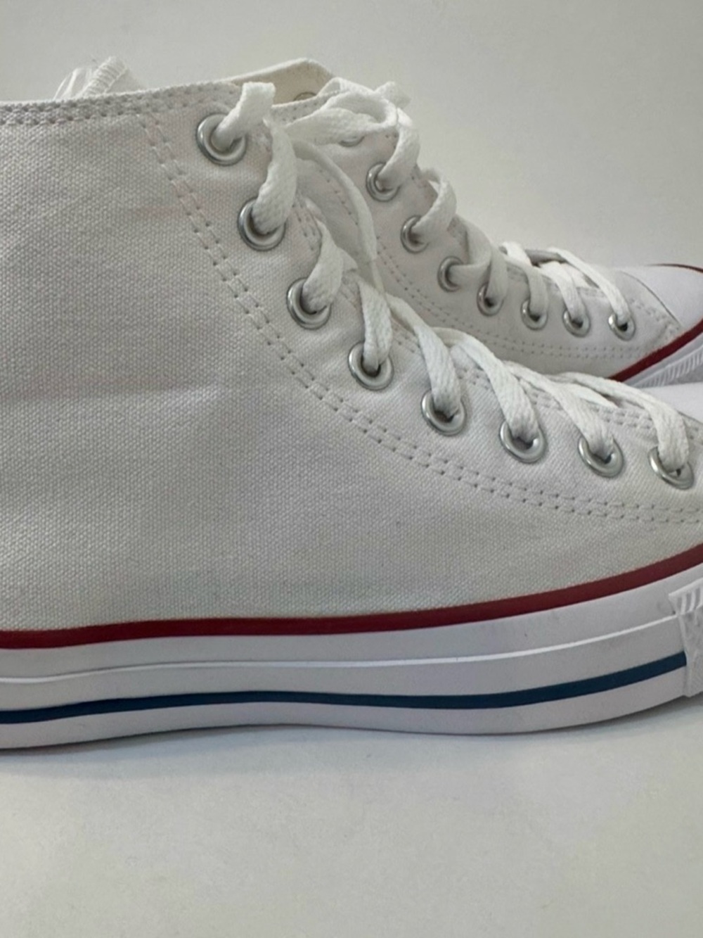 Converse Chuck Taylor All Star High Top White Sneakers Women’s 8.5 (Youth 6.5) - Picture 6 of 9